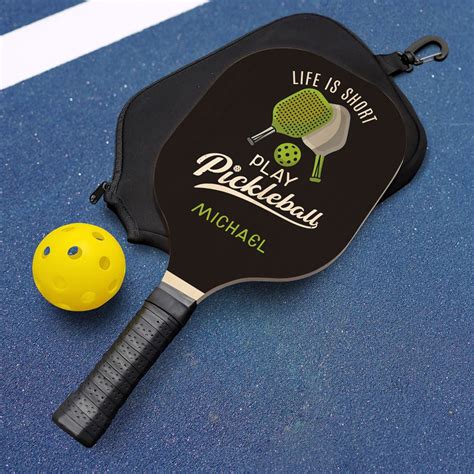 Personalized Pickleball Paddle Cover Gift Set