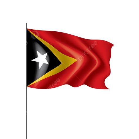 East Timor Vector Design Images East Timor National Flag Yellow
