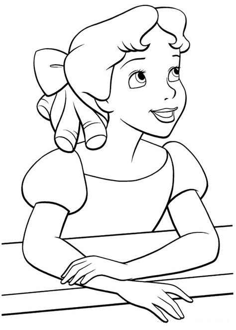 Desenho De Wendy Do Peter Pan Para Colorir Tudodesenhos