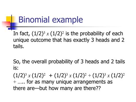 Ppt The Binomial Distribution Powerpoint Presentation Free Download