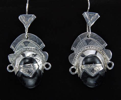 A Pair Of Imuhagh Tribal Earrings Tribaljewellery