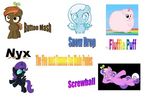 The Five Most Popular Fan Made Ponies Snow Drops Ponies Mlp Discord