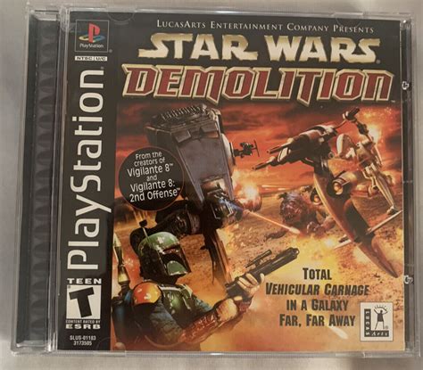 Star Wars Demolition Ps1 Playstation 1 Cib Testedworking Vg Ebay