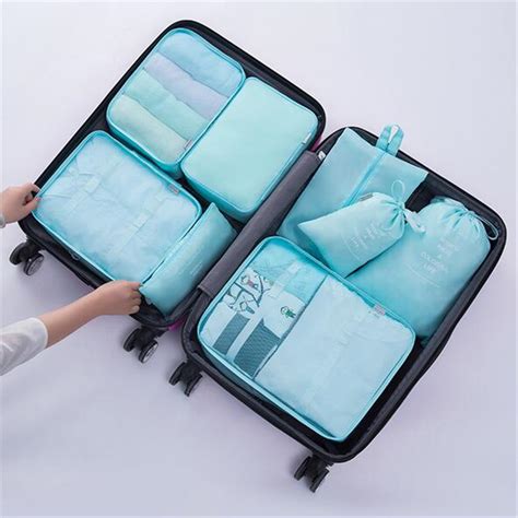 Waterproof Travel Clothes Storage Bags Packing Cube Luggage Organizer