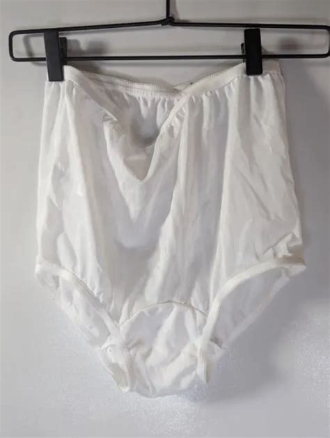 Vintage Carole Nylon Panties Granny Sissy Knickers White Size 5 Nwt Style 881 1275 Picclick
