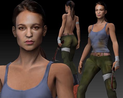 Tomb Raider 2018 3d Model Lara Croft Alicia Vikander Textured 3d Model