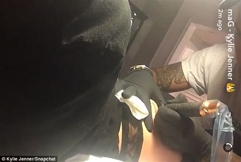 Kylie Jenner Gets A Booty Tattoo As She Teases Fans Over Snapchat