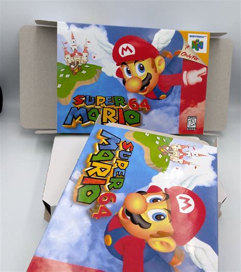Super Mario 64 Box With Insert Option Pal Ntsc Or Etsy