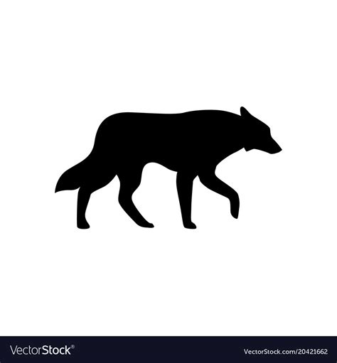 Wolf Icon Isolated Sign Symbol Royalty Free Vector Image