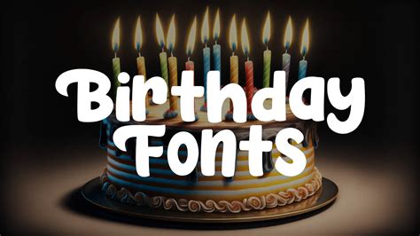 1st Anniversary Font Hipfonts