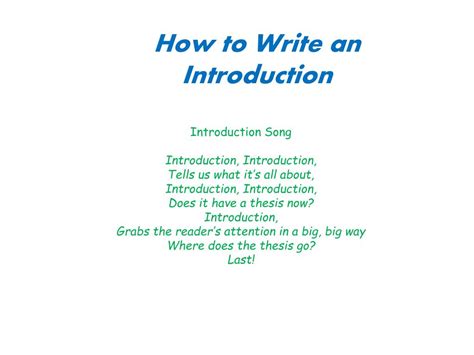 PPT - How to Write an Introduction PowerPoint Presentation, free ...