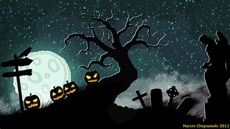 Halloween Animated Wallpaper By Marcinchojnowski On Deviantart