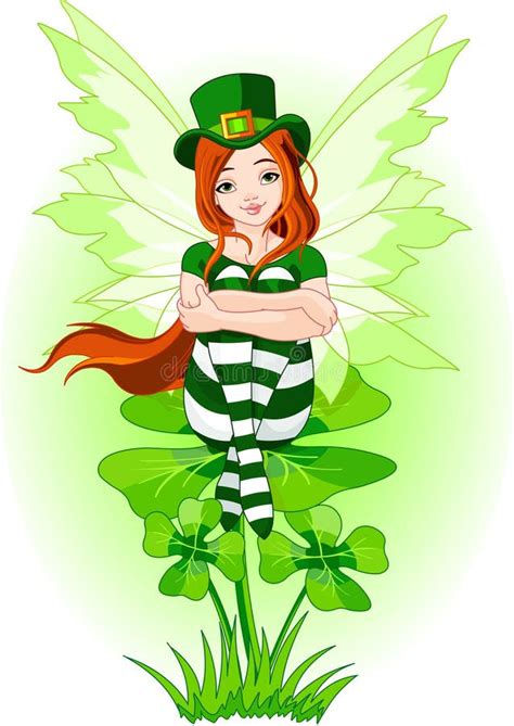 Young St Patrick S Fairy Stock Vector Illustration Of Smiling 18428627