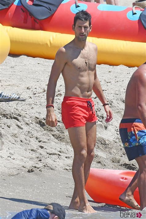 Jelena Djokovic Swimsuit In Pics Topless Novak Djokovic Enjoys Beach