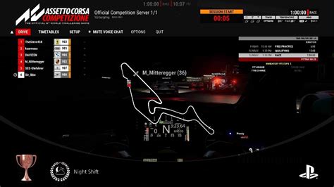Assetto Corsa Competizione Race At Night Youtube