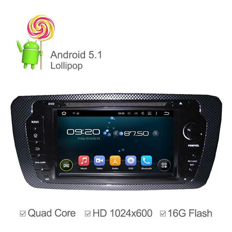 RK3188 Quad Core HD 1024 600 Android 5 1Car DVD Player For Seat Ibiza