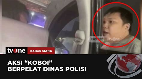 Viral Aksi Koboi Pengendara Mobil Pelat Dinas Polisi Kabar Siang