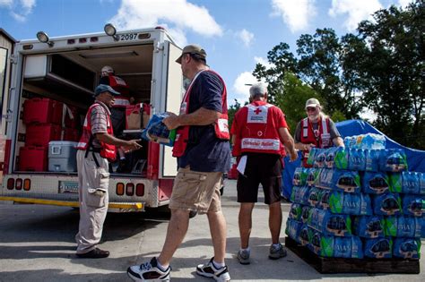 Red Cross Helping People In Disaster
