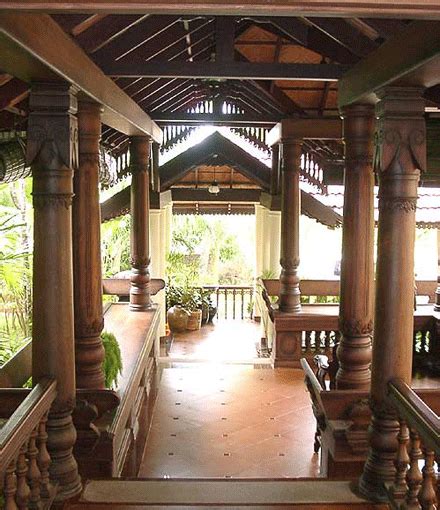 Verandah Located At The Front Of A Traditional Kerala House Kerala