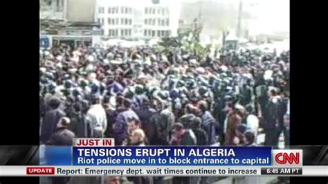 protesters police clash in algerian capital