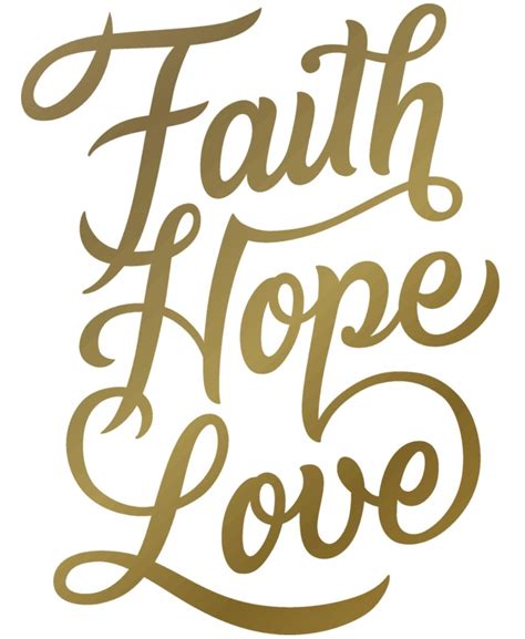 Faith Hope Love Bible Quotes Images Text Logo Design