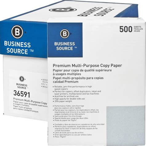 Business Source Premium Multipurpose Copy Paper 92 Brightness