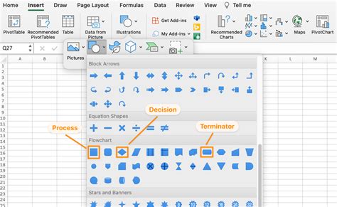 How To Create A Flowchart In Excel Templates And Examples Clickup