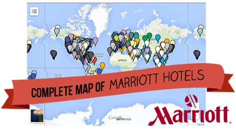Complete Map Of Marriott Hotels Travel Is Free