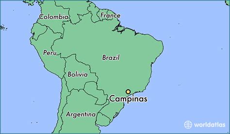 Where Is Campinas Brazil Campinas Sao Paulo Map