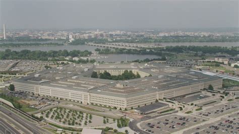 5k Aerial Video Orbiting The Pentagon In Washington Dc With Washington