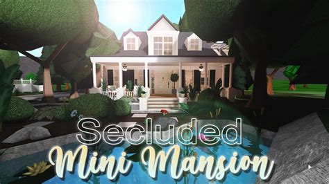 Secluded Summer Mini Mansion Roblox Bloxburg House Build Youtube