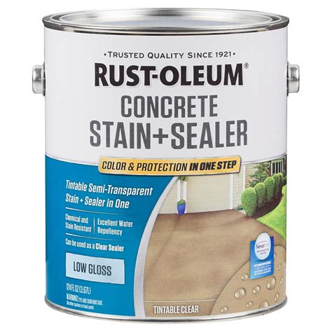 Rust Oleum 1 Gal Clear Low Gloss Concrete Sealer 2 Pack 310428 The