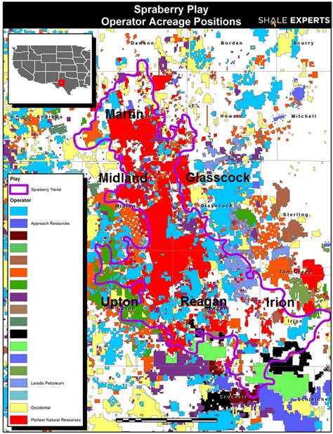 Permian Basin Map Acreage Map Company Map