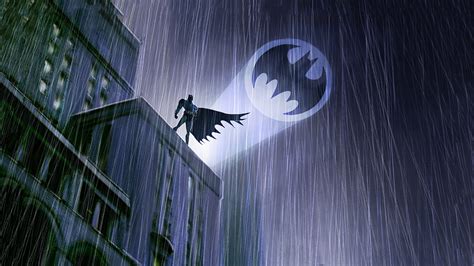 Batman Standing With Bat Signal Hd Superheroes 4k Wal