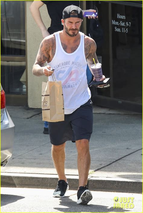 David Beckham Puts His Muscles On Display In A Tank Top Photo 3339993