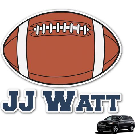 Custom Football Jersey Graphic Car Decal Personalized Youcustomizeit