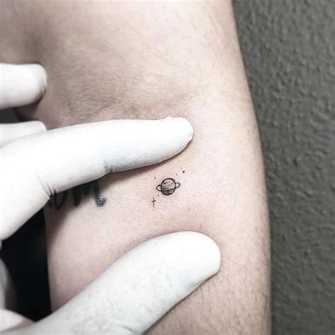 Micro Saturn By Zace Duardo Tattoo Saturn Tattoo Tiny Foot Tattoos