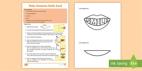 Ks1 Make Someone Smile Card Teacher Made