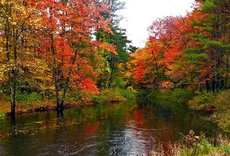 Fall Autumn River Desktop Wallpaper