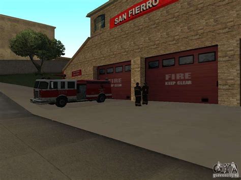 Оживлённая пожарная часть в Sf для Gta San Andreas