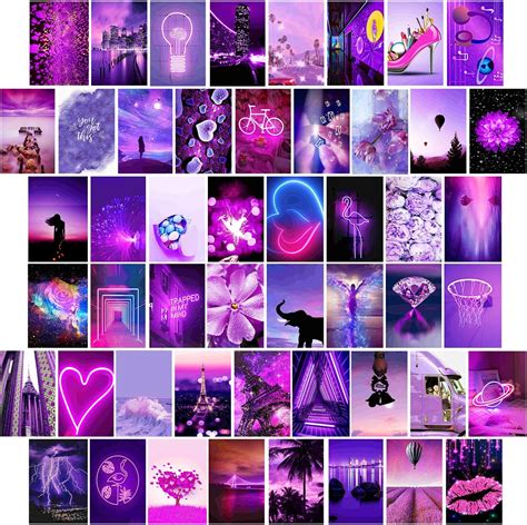 Wall Collage Kit Aesthetic Pictures Purple Photo Ubuy South Africa