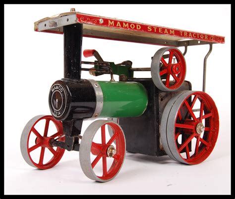 A Vintage Mamod Made Live Steam Stationary Traction Engine Te1a Green
