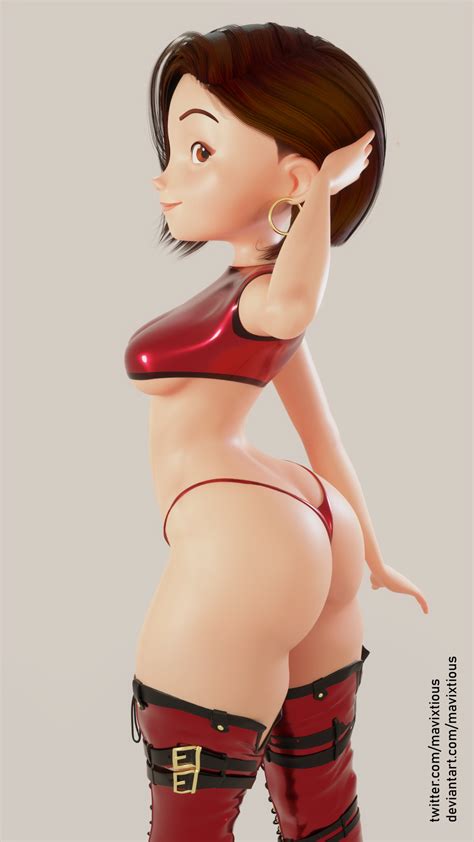Rule 34 1girls 3d Ass Breasts Cleavage Clothed Disney Female Female Only Helen Parr Looking At