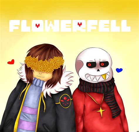 Flowerfell Frisk And Sans By Xxchibixwolfxx On Deviantart