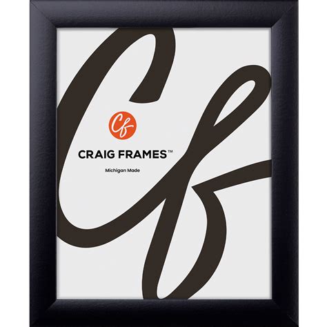 Craig Frames 20x26 Black Picture Frame 1 Inch Wide Smooth Black Gallery