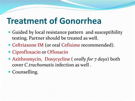 Chlamydia And Gonorrhea Treatment