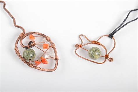 Buy Handmade Copper Jewelry Copper Wire Pendant Copper Hairpin Copper