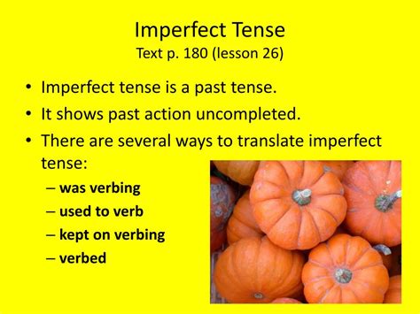 Ppt Imperfect Tense Verbs Powerpoint Presentation Free Download Id