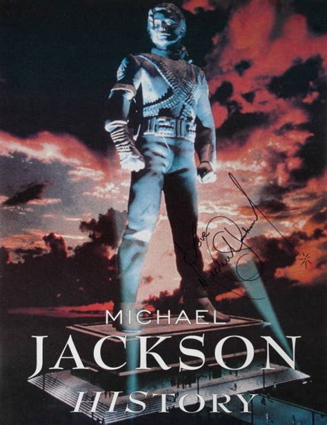 Michael Jackson Signed History Tour Poster Current Price 1500