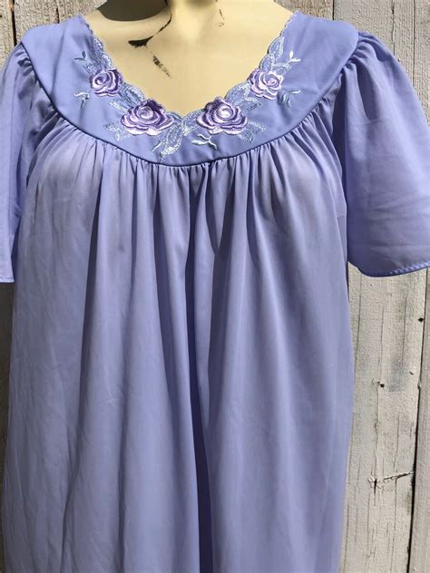 Lavender Nylon Shadowline Nightgown Sissy Gem